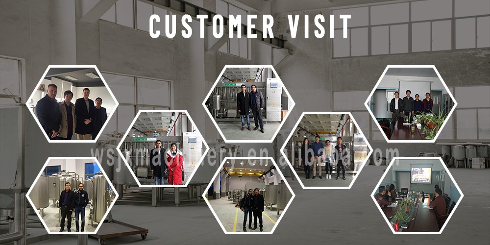 زيارة العميل من الشركة المصنعة معدات المشروبات Weishu